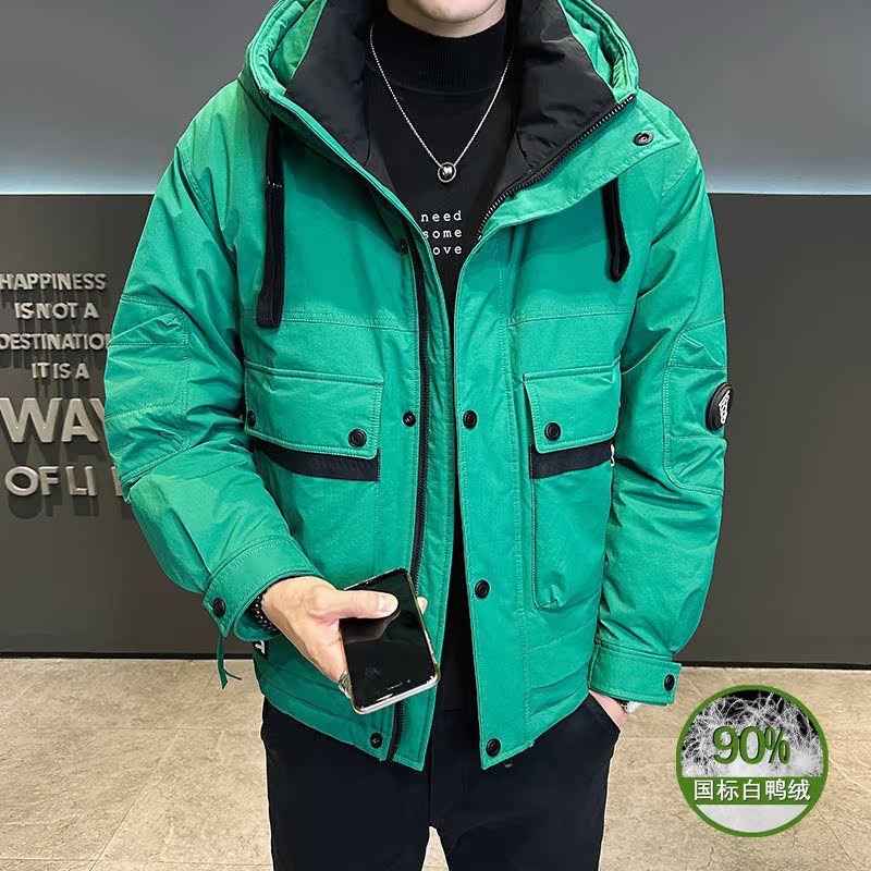 Winter Men's down Jacket Workwear Coat 2025 New Trendy Casual Warm Men's Hooded Cold-Proof Jacket Winter Men's down Jacket Workwear Coat 2025 New Trendy Casual Warm Men's Hooded Cold-Proof Jacket