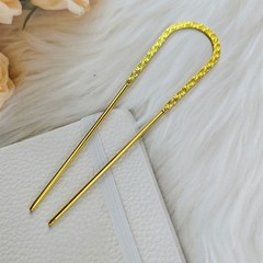Xiangyun U ピン DIY 古代スタイルの漢服ダブルストレートヘアピン電気泳動電気メッキヘアピン女の子の花の頭飾りアクセサリー卸売
