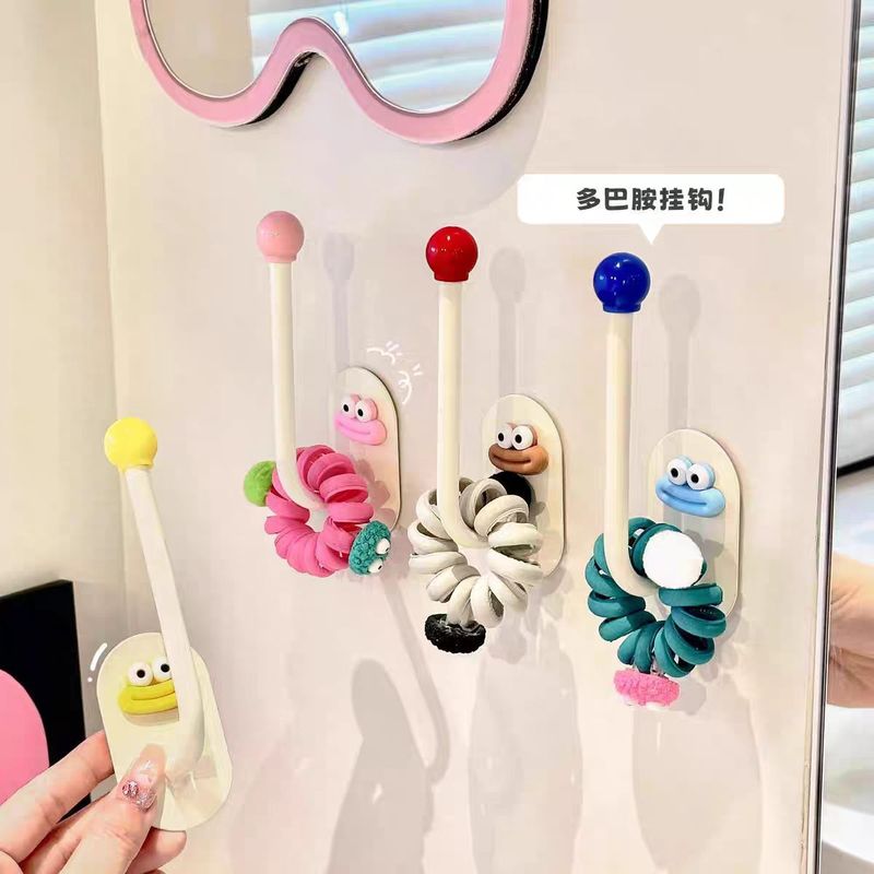 多巴胺香肠嘴浴室挂钩免打孔强力承重粘胶门后无痕挂钩卫生间粘钩|undefined
