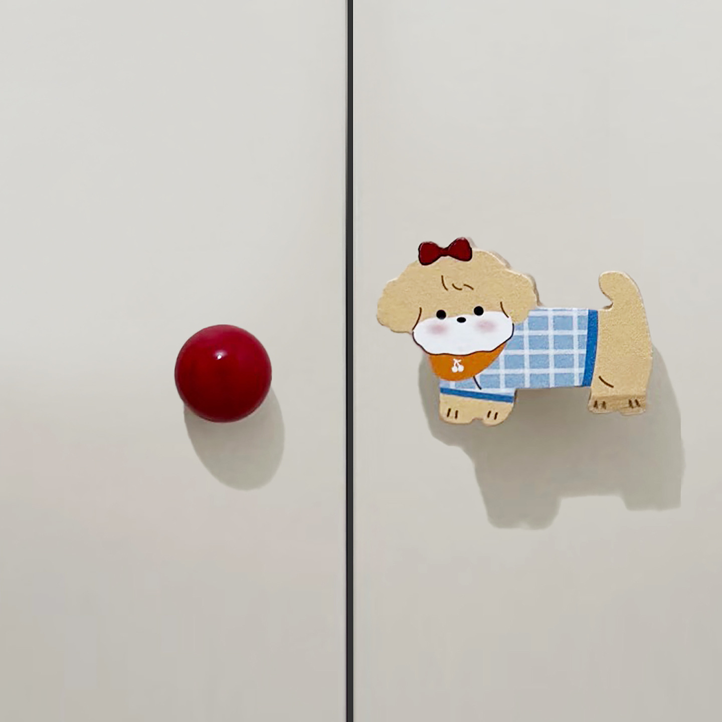 Ручка мебельная Puppy Wardrobe фиолетовый медведь в колпаке