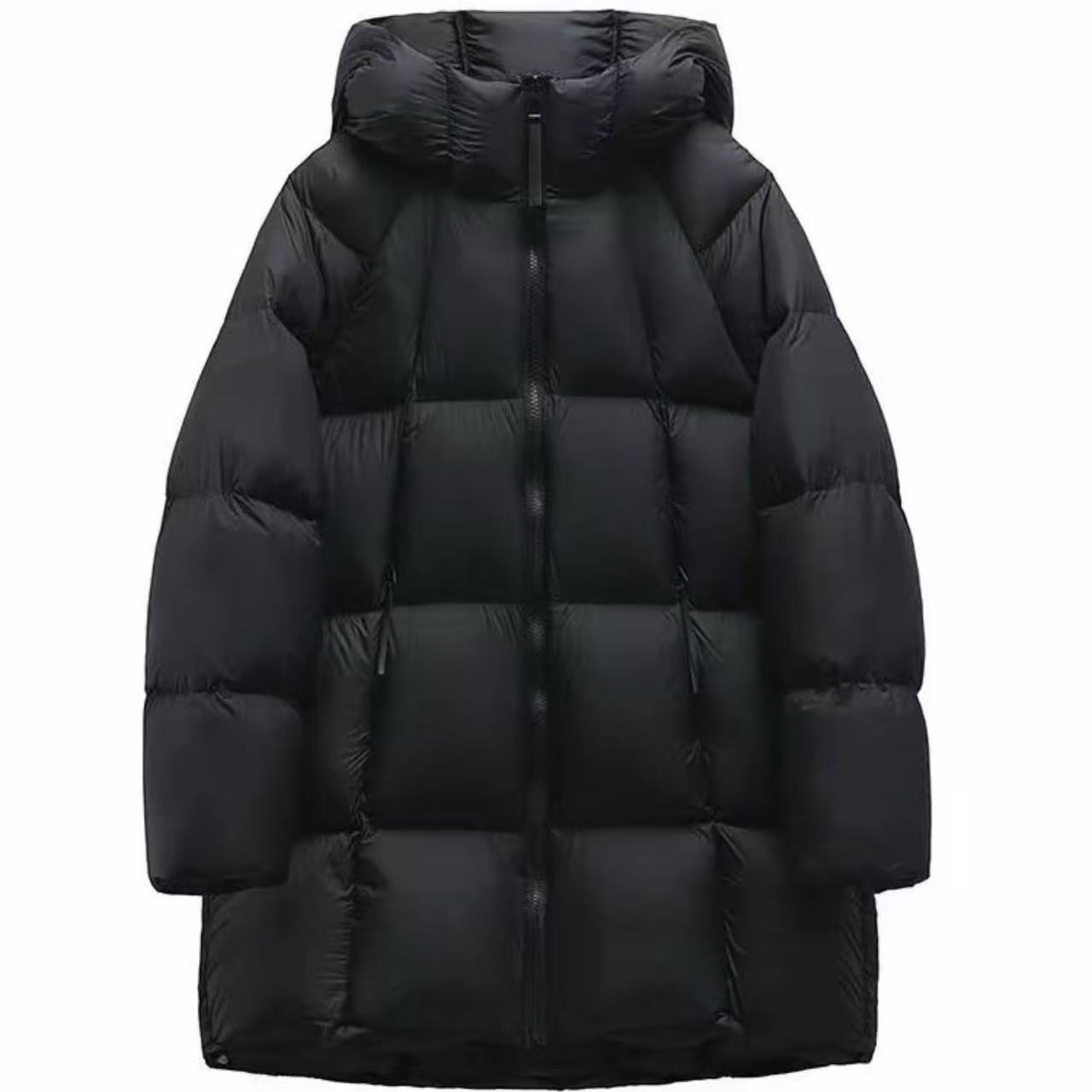 2025 invierno nuevo estilo coreano de algodón con capuz suelto ropa de algodón larga abrigo de mujer image 3