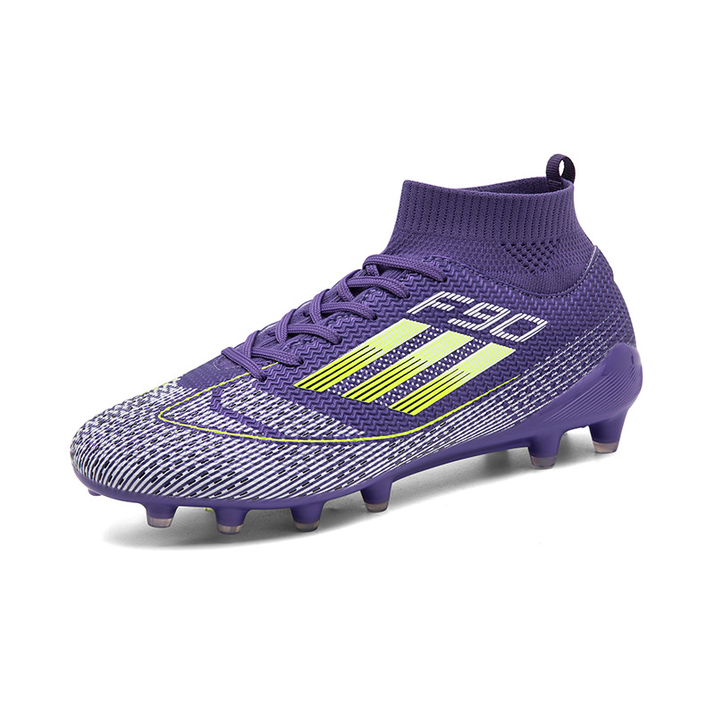 2025 nuevos zapatos de fútbol transfronterizos para hombres y mujeres jóvenes clavos cortos altos zapatos de fútbol fábrica directa