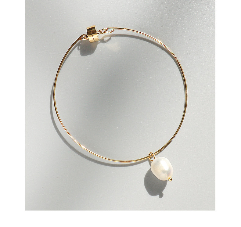 Bracelet En Acier Plaqué Titane Perle De Mode display picture 4