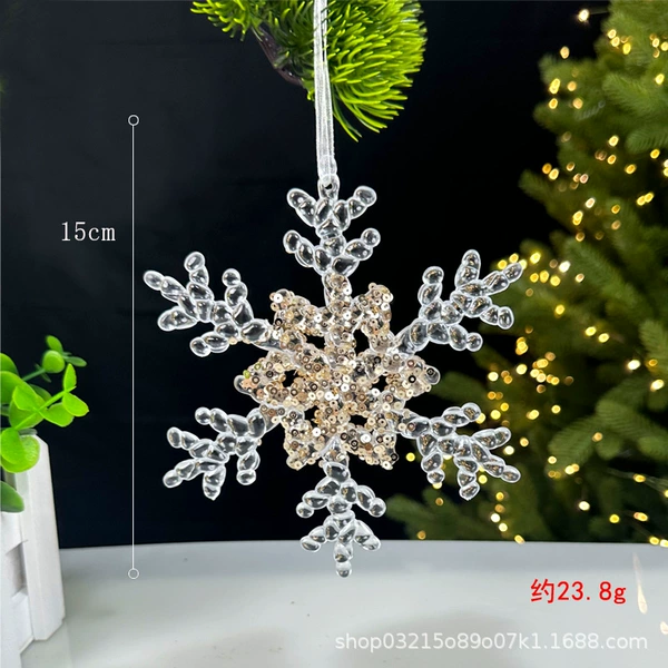 Champagne crystal snowflake C