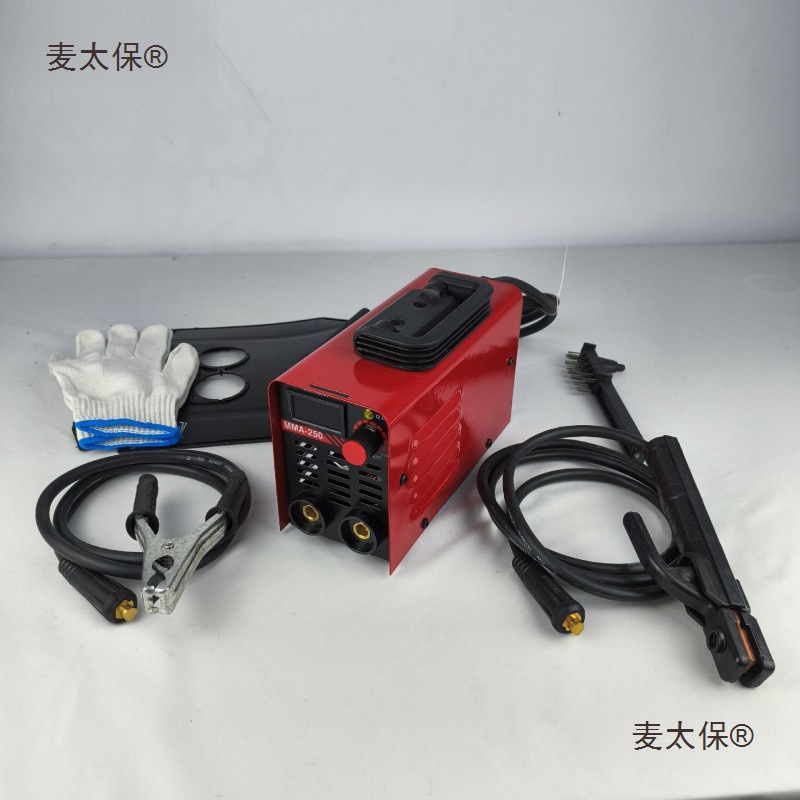 出口迷你电焊机套装MMA250家用小型便携焊机全套逆变直流手麦太保