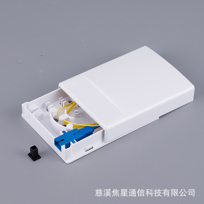 厂家直销120美式光纤面板底盒SC/LC桌面盒FTTH光纤终端单工桌面盒