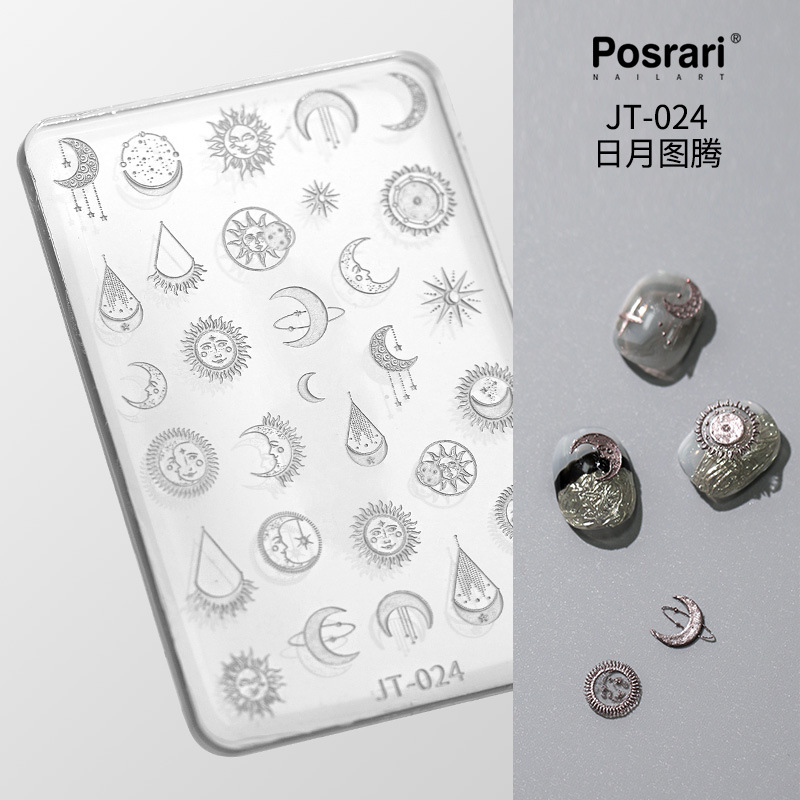 Posrari Internet celebridad clavo 3D mariposa tallada epoxi DIY alivio joyería cristal epoxi molde de silicona