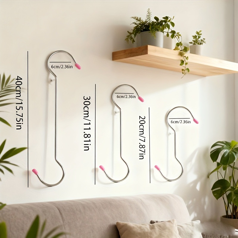 Tume Xiyin Tk Amazon Cross-Border Thickened Stainless Steel S-Hook S-Shaped Hook Kitchen S-Bent Clothing Extended S-Hook