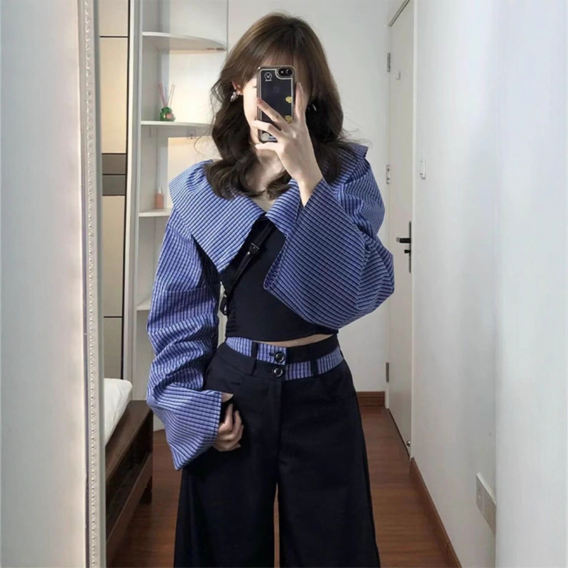 秋季设计感小众chic韩系套装女2025新款高级感早秋气质穿搭一整套|undefined