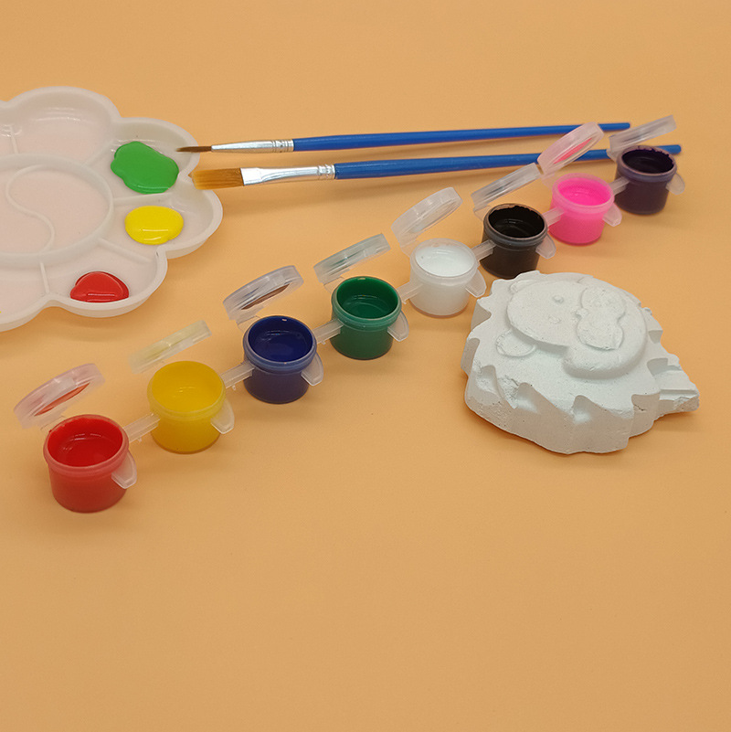 Acrylic paint body set with 6/8 colors, 12-color painting DIY graffiti wall art dedicated art supplies for children.