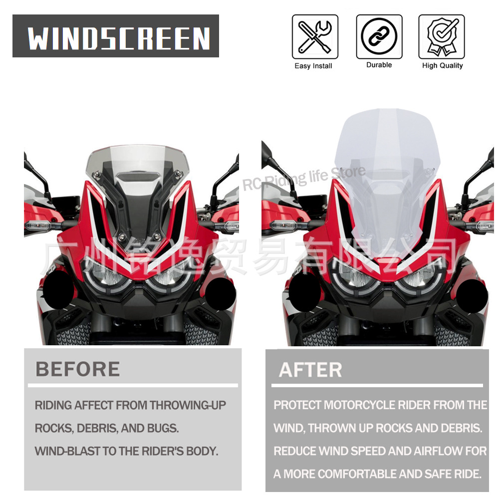 Suitable for Honda Crf1100L Africa Twin Adv Motorcycle Modified Windshield Wind Deflector
