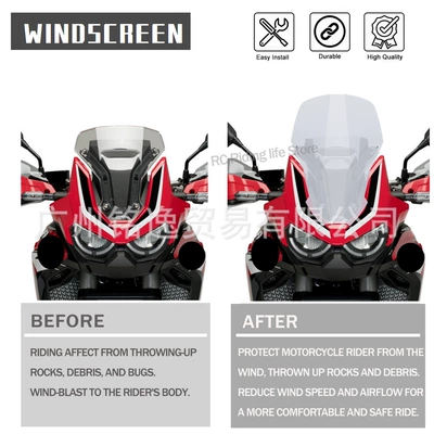 Windshield Wind Deflector, Motorcycle front windshield
