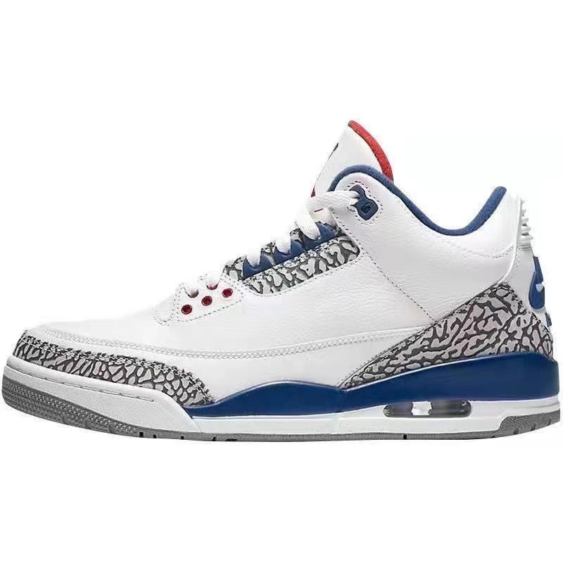 AJ3 negro cemento de carreras azul Fujiwara Hiroshi air mat zapatos de baloncesto Joe3 antideslizante desgaste zapatos deportivos casuales para hombres y mujeres