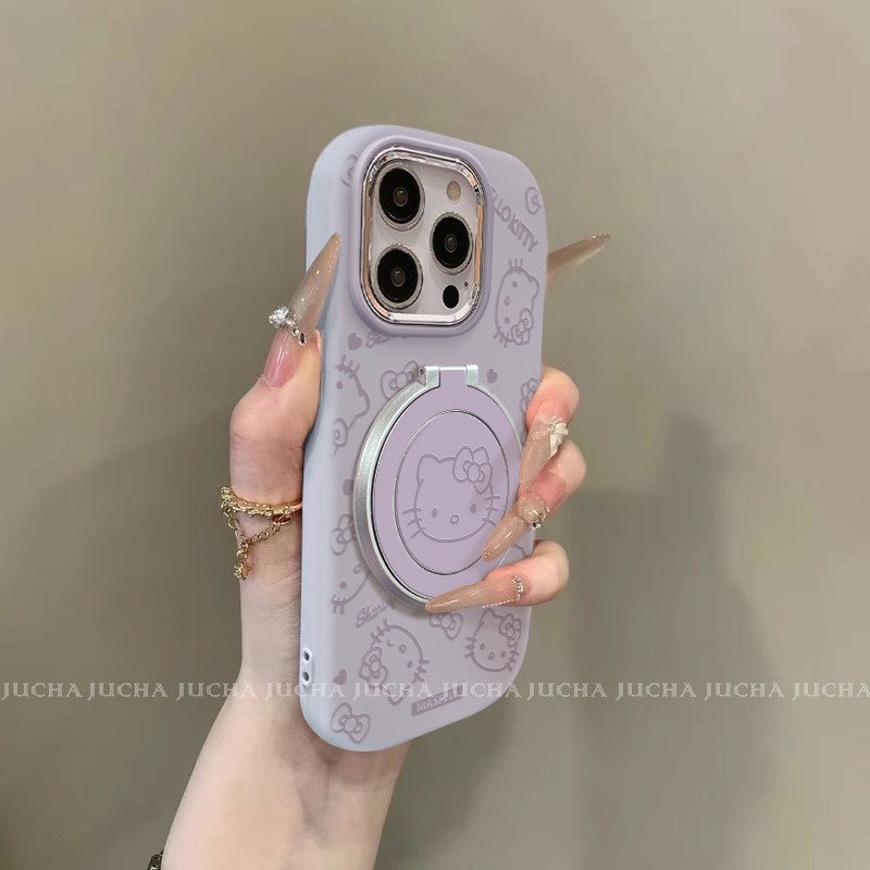 Purple-Line Line Kitty+x1044 Purple kt cat head rotating bracket