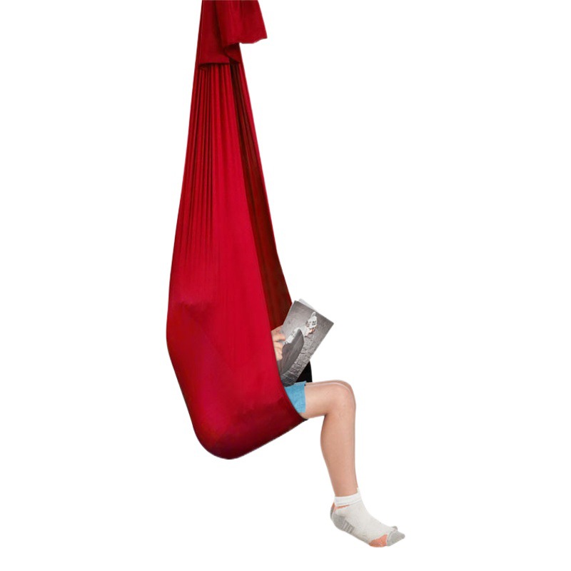 Hamaca infantil transfronteriza, hamaca columpio para interiores y exteriores, hamaca sensorial elástica para yoga aéreo infantil, directamente de fábrica.