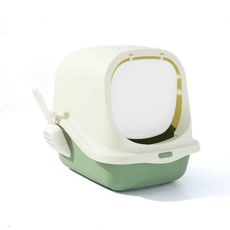 Hawo nueva segunda generación de gran entrada caja de arena para gatos completamente cerrada de gran tamaño durable desodorante anti-Splash gato inodoro