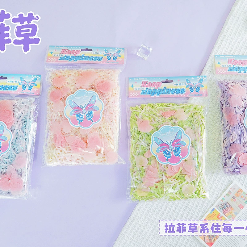 100 episodes honey tea party raffia gift box gift filled raffia creative grass silk