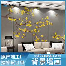 玻璃画面印刷加工 来料加工彩印LOGO图案 UV打印加工厂3D浮雕定制