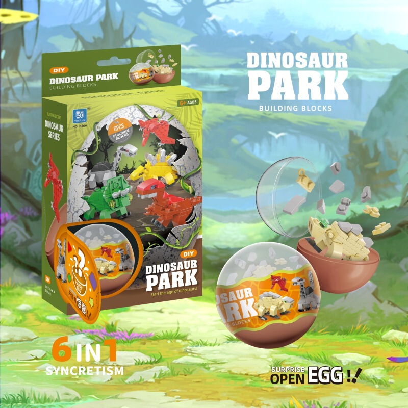 Cross-border Children's puzzle building blocks Dinosaur World Surprise Twisted Gashapon Assembled Desktop Small Ornaments Fun Assembled Toys Cross-border Children's puzzle building blocks Dinosaur World Surprise Twisted Gashapon Assembled Desktop Small Ornaments Fun Assembled Toys