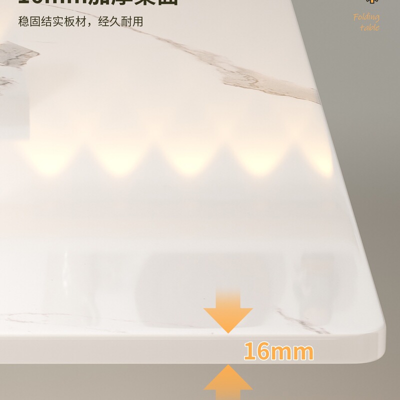 折叠桌子家用小户型餐桌出租屋免安装简易吃饭桌子多功能可折叠桌|undefined