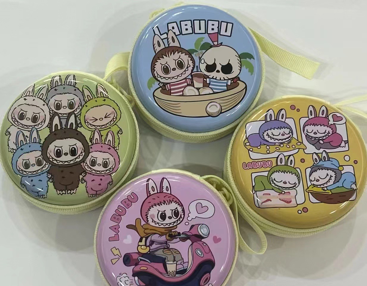 外贸labubu收纳包零钱包散钱硬币收纳包多功能耳机线拉链收纳盒-阿里巴巴
