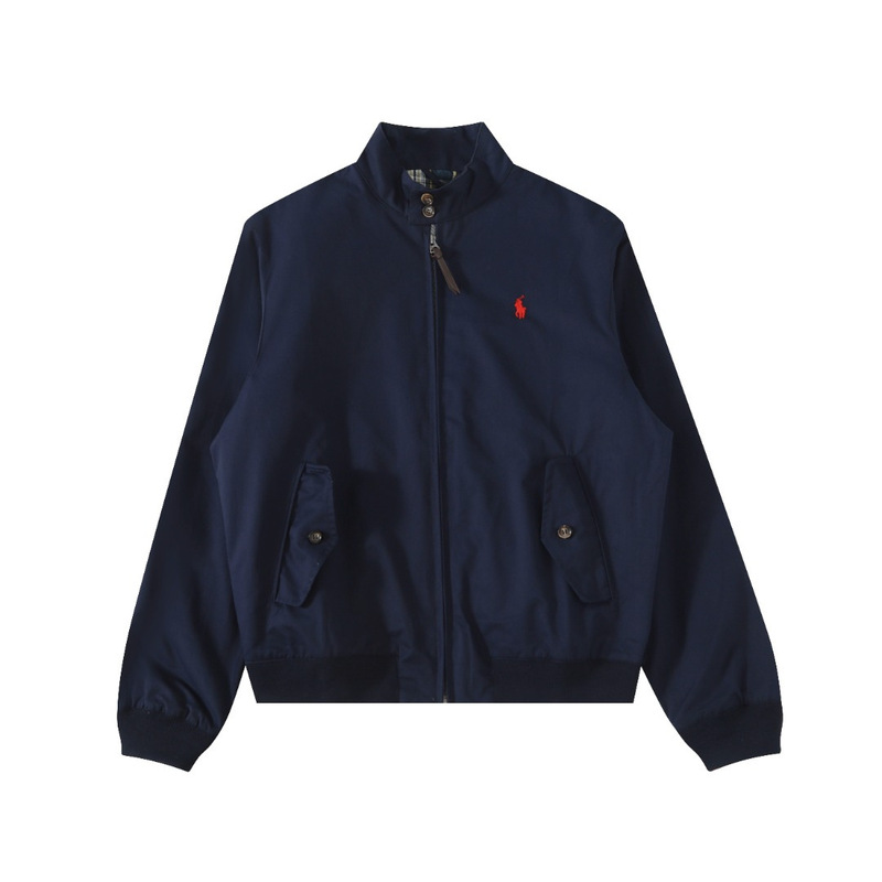 Ralph Lauren 拉夫劳伦polo白百合同款老钱风立领工装哈灵顿夹克|undefined