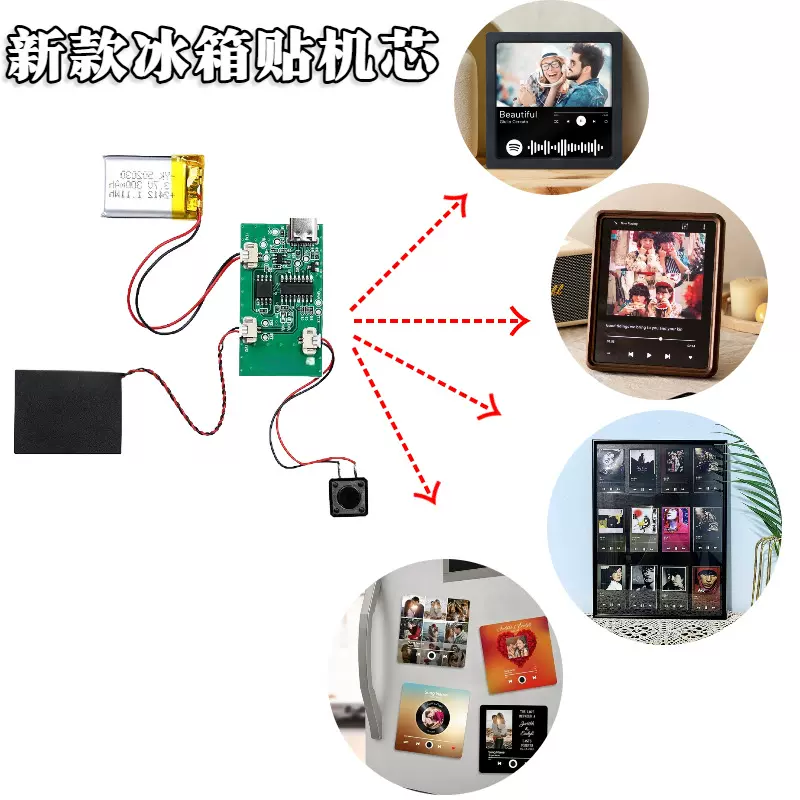音乐贺卡机芯USB下载MP3音乐模块 发声配件播放器DIY音乐墙机芯
