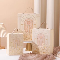 永遠の城の贈り物の箱の結婚の結婚式のお土産の箱の空の箱の赤い本の同項の贈り物の箱の端午のちまきの箱