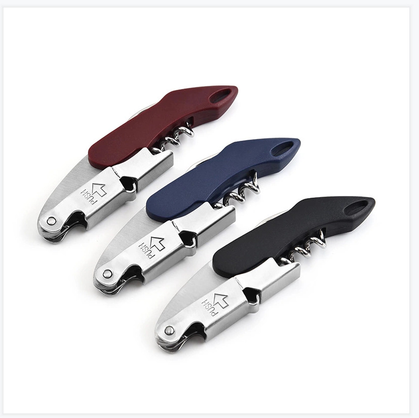 厂家批发不锈钢红酒开瓶器多功能葡萄酒啤酒启瓶器多用途跨境出口