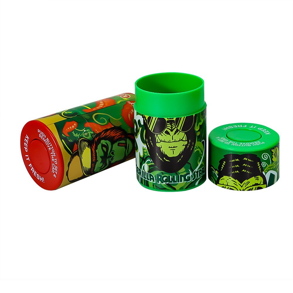 Nuevo tanque de almacenamiento de gorila, tanque de tabaco de plástico sellado a presión, caja a prueba de humedad, tubo de almacenamiento, cajas