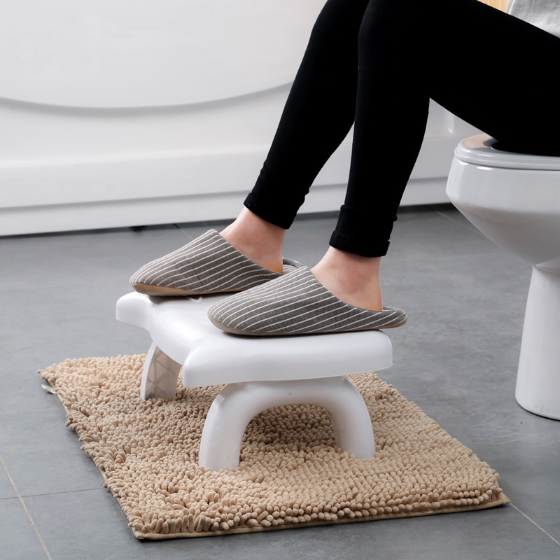 Thickened Toilet Seat Cushion Foot Stool, Plastic Anti-Slip Adult Squatting Genius, Children's Step Stool Toilet Sitting Bench