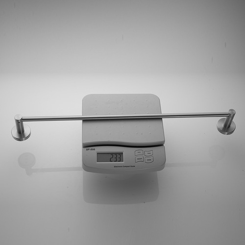 Bathroom Towel Rack Wall-mounted Hole Drilled Stainless Steel Single Rod Hotel Bathroom Hook Wall Shelf