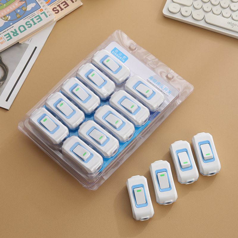 High-power hand pinch switch small home appliance wiring distribution switch single-break one-way simple 10A bedside rocker switch