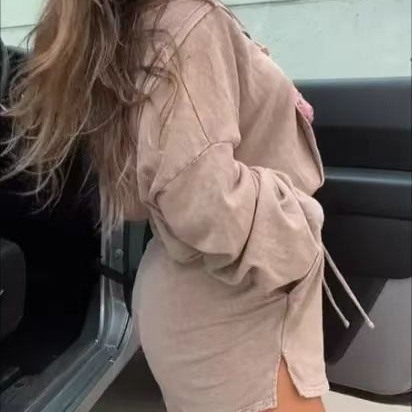 Mono casual de mujer, algodón puro lavado vintage, moda, ventas calientes en Amazon y tiendas independientes