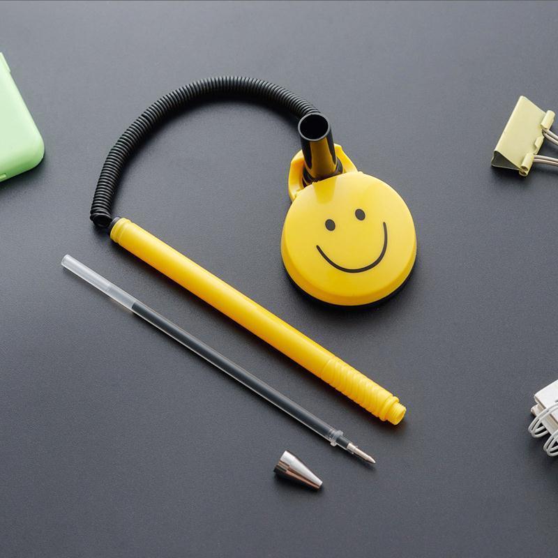Taiwan Pen counter desktop Paste pen fixed Signature pen Bank blue ball pen Cross border Manufactor On behalf of