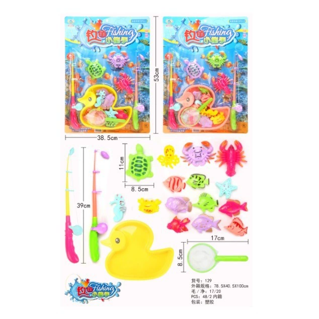 Оптовые детские рыболовные игрушки магнитная игра водная рыбалка