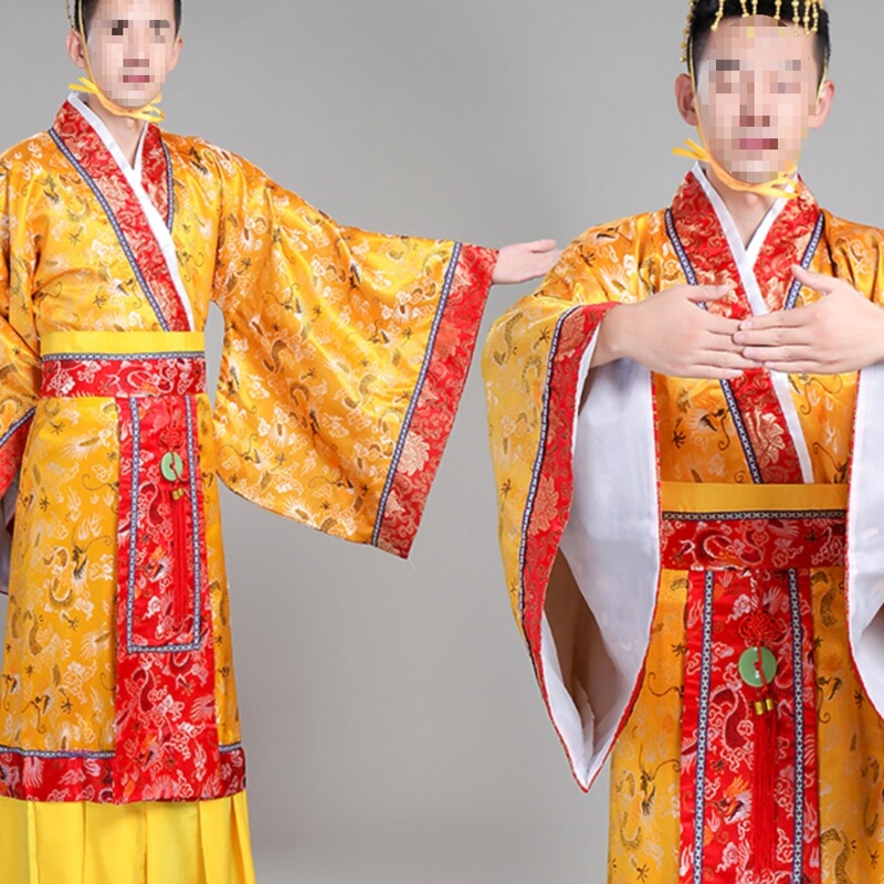 Tang Dynasty Emperor Costume Ancient Qin Dynasty Han Wudi Ancient Dragon Robe Han Prince Men's Ancient Costume Hanfu Foreign Trade Dropshipping