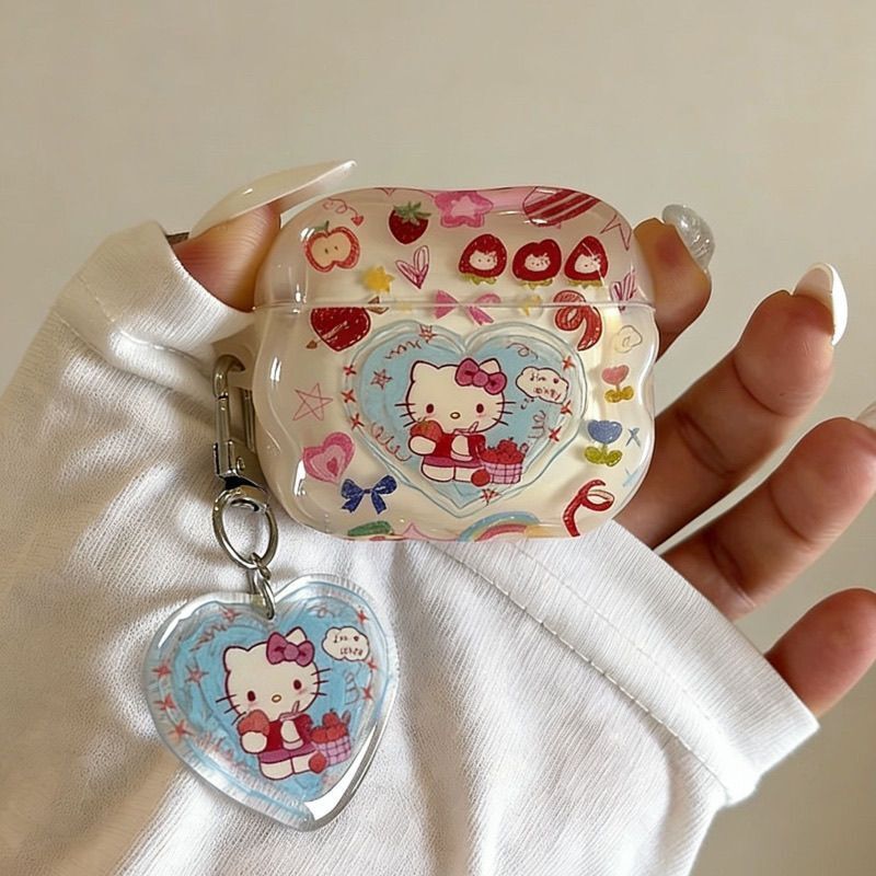 Love-Themed Kt Cat Protective Case for AirPods 4Th Generation, Compatible with Apple AirPods Pro 2 Bluetooth Protective Case for 5Th Generation Love-Themed Kt Cat Protective Case for AirPods 4Th Generation, Compatible with Apple AirPods Pro 2 Bluetooth Protective Case for 5Th Generation