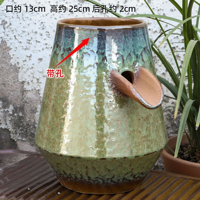 古法陶瓷循环水养鱼造景陶罐鱼缸过滤器鱼池全套生态流水瀑布摆件|undefined