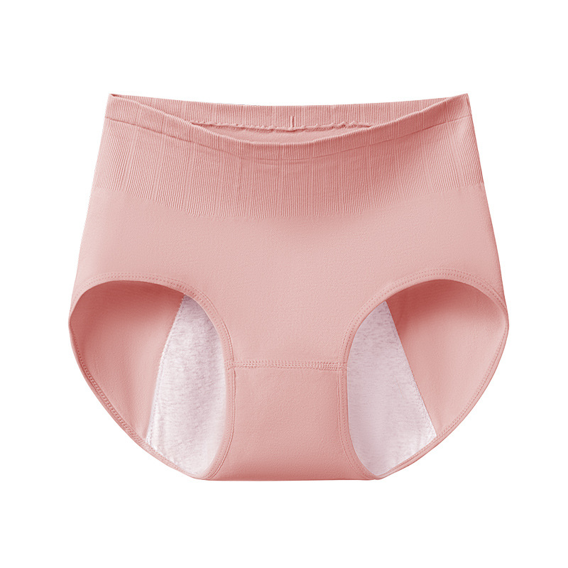Ropa interior fisiológica, a prueba de fugas durante la menstruación, cintura alta, abdomen, entrepierna de algodón puro, antibacteriano y transpirable