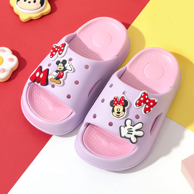 Children's Slippers Summer Soft-Soled Non-Slip Girls' Home Indoor Mickey Mouse Baby Slippers New Style Outdoor Slippers for Women Children's Slippers Summer Soft-Soled Non-Slip Girls' Home Indoor Mickey Mouse Baby Slippers New Style Outdoor Slippers for Women