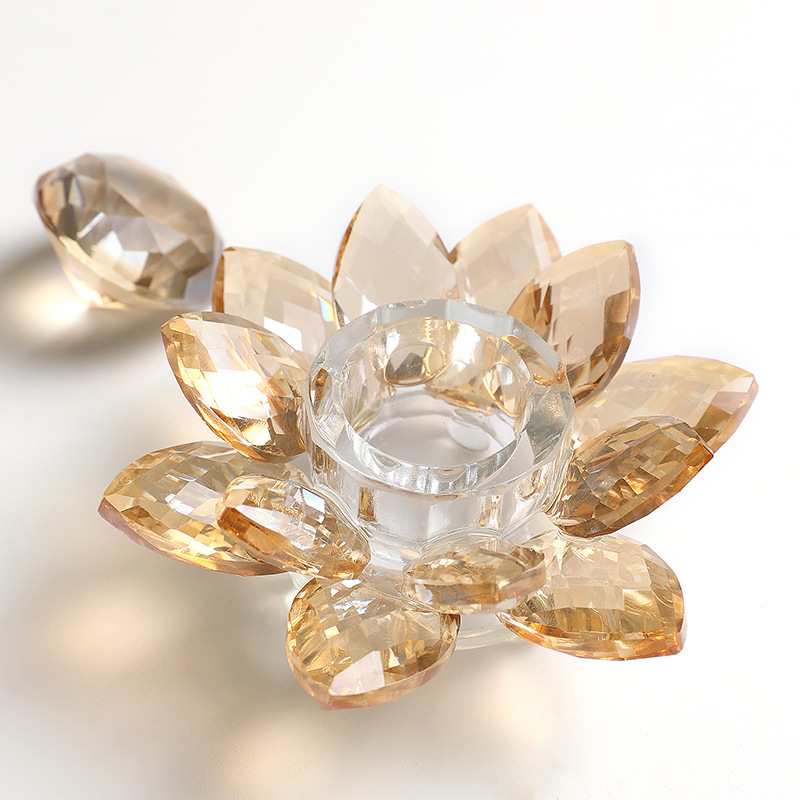 Nuevo producto transfronterizo Nail Art Lotus Crystal Cup con tapa Taza de mezcla líquida de cristal fantasma de alta transparencia