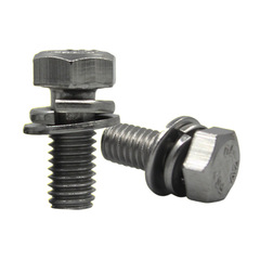 Stainless steel hex head bolts for wholesale GB9074 73204 external hex flat spring washers combined screws M5 M6 M8