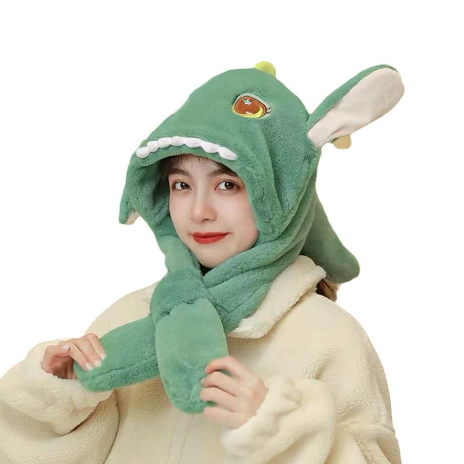 Cute velvet demi-season windproof hat