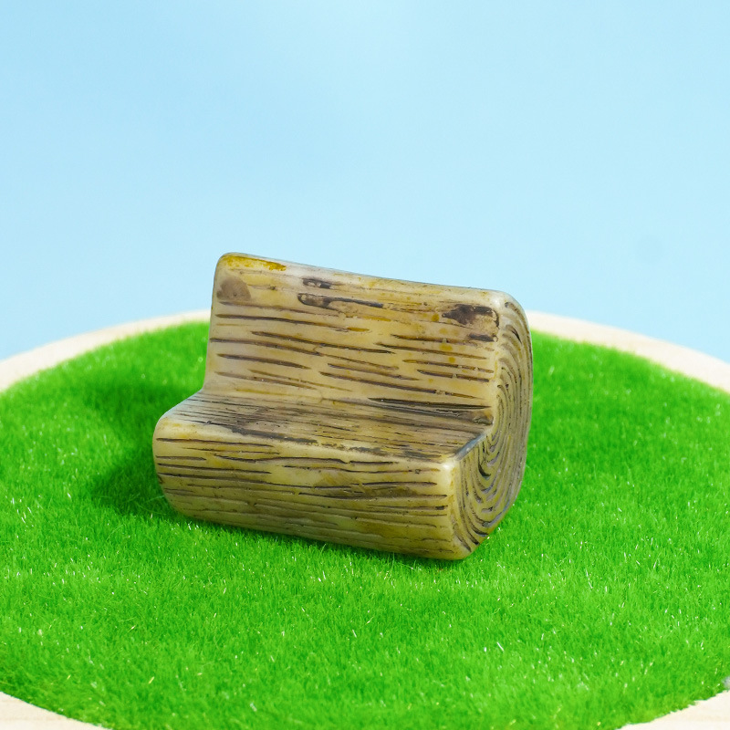 Micro paisaje pequeños escalones casa puente de madera decoración mini decoración de resina decoración jardín de carne timón de barco