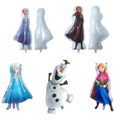 漫画の形の氷と雪のプリンセスアルミフィルムバルーンエルサプリンセス誕生日装飾アレンジメントバルーン