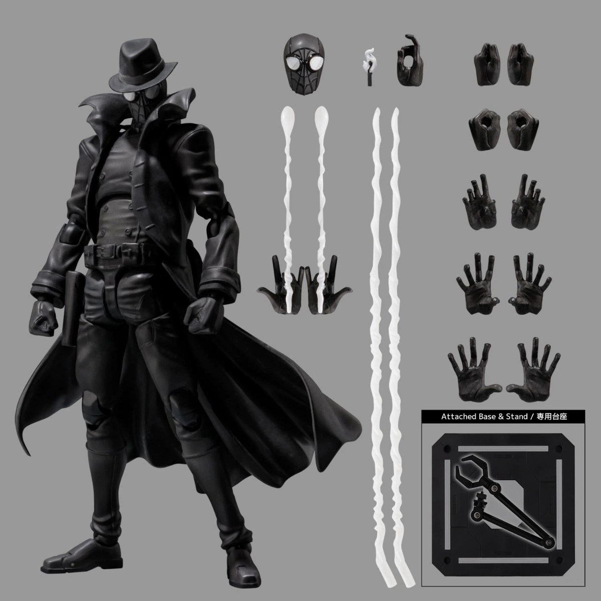 Фигурка для коллекции (SV-ACTION)-shadow Spider-Man, PVC коллекционная фигурка с аксессуарами и подставкой