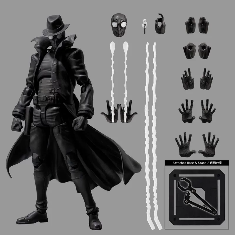 Фигурка для коллекции (SV-ACTION)-shadow Spider-Man, PVC коллекционная фигурка с аксессуарами и подставкой