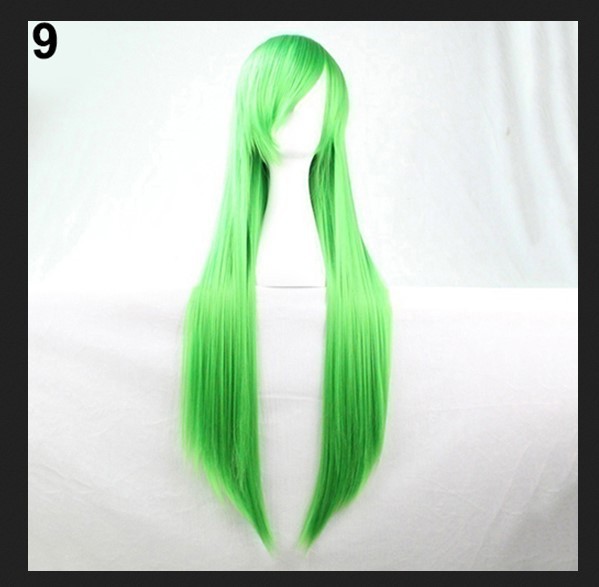 80 pelo recto verde claro