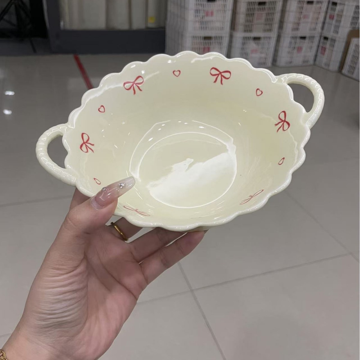 Tazón de cerámica de alto valor ins personalizado plato de arroz de color bajo vidriado tazón de sopa plato de pescado plato juego de vajilla de cerámica image 15